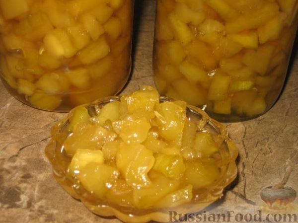 Кабачковое варенье "Под ананас"
